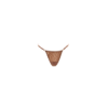 String taupe en dentelle avec bijou cœur doré 